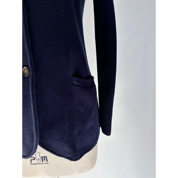 J Crew Mercantile Jacket XXS navy Blue Knit Blazer Shaket Style G9309 - Picture 5 of 10